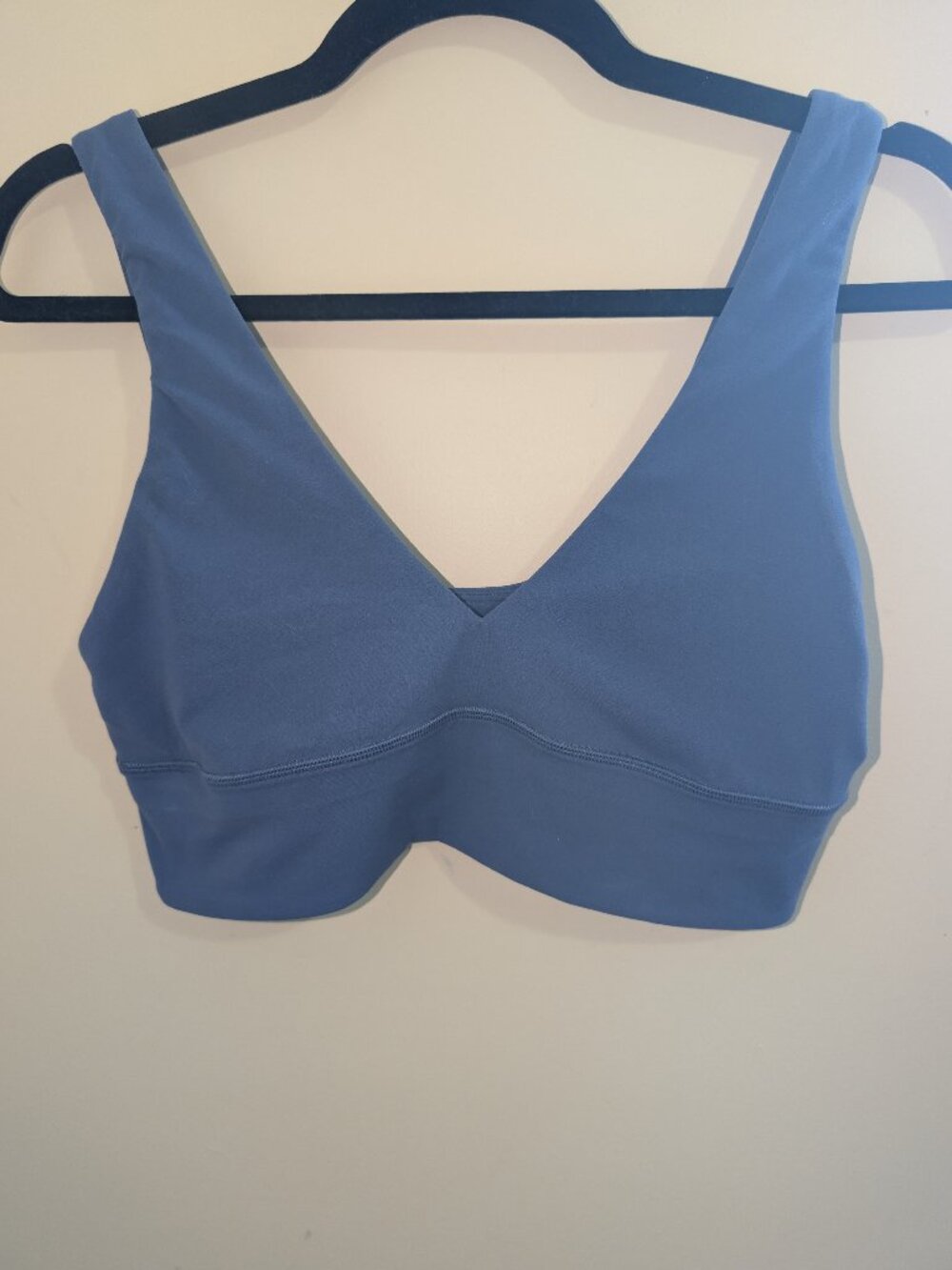 Lululemon Blue V-Neck Longline Sports Bra Size 10